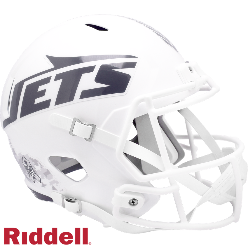New York Jets Helmet Riddell Replica Full Size Speed Style Salute To Service 2024