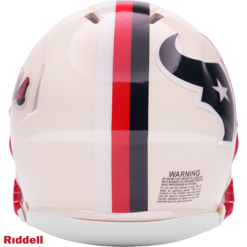 Houston Texans Helmet Riddell Replica Full Size Speed Style Retro Collection