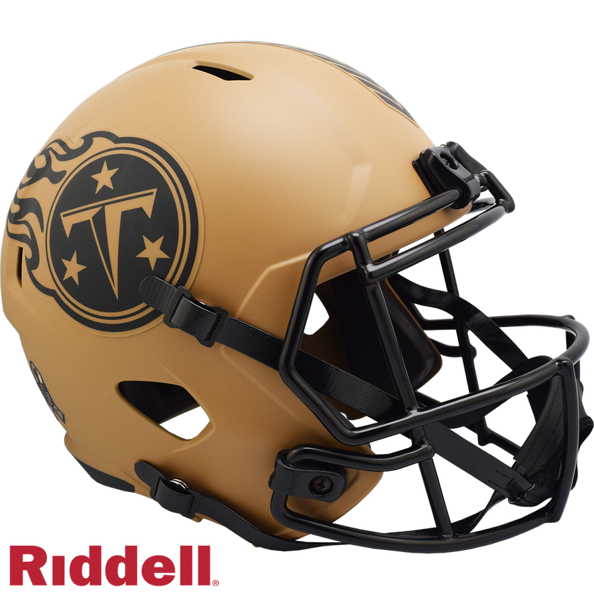 Tennessee Titans Helmet Riddell Replica Full Size Speed Style Salute To Service 2023