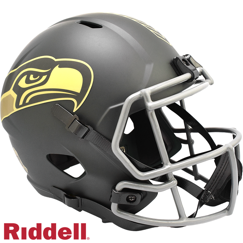 Seattle Seahawks Helmet Riddell Replica Full Size Speed Style Salute To Service 2025