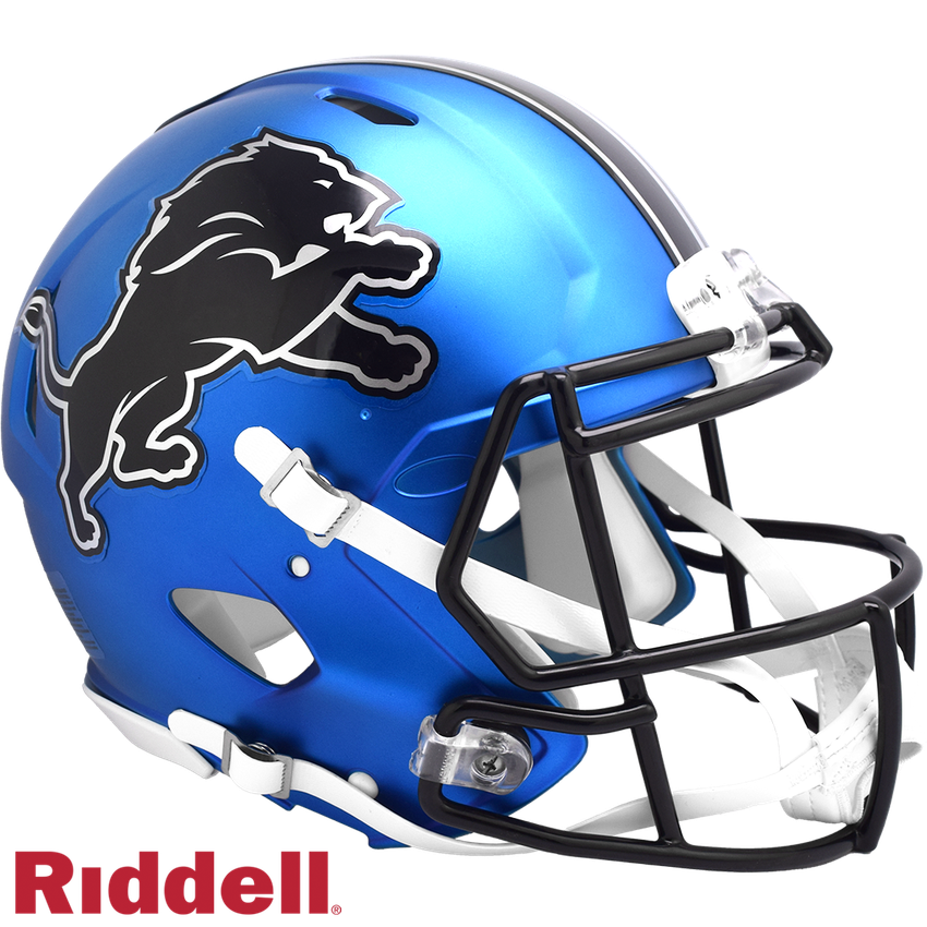 Detroit Lions Helmet Riddell Authentic Full Size Speed Style On-Field Alternate 2024