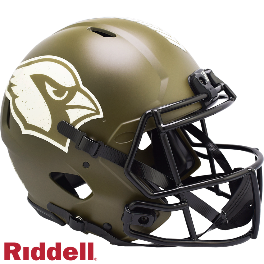 Arizona Cardinals Helmet Riddell Authentic Full Size Speed Style Salute To Service 2022