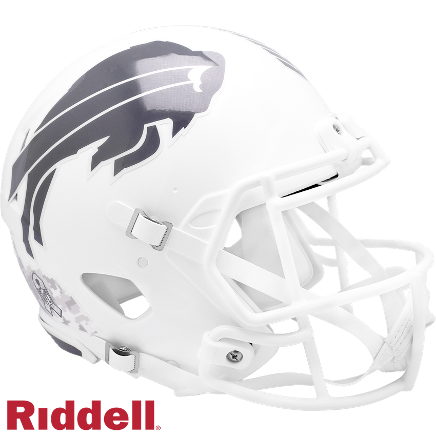 Buffalo Bills Helmet Riddell Authentic Full Size Speed Style Salute To Service 2024