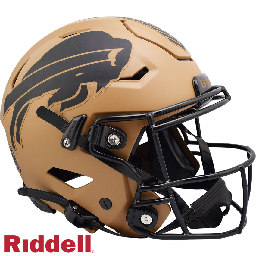 Buffalo Bills Helmet Riddell Authentic Full Size SpeedFlex Style Salute To Service 2023