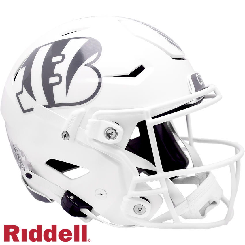 Cincinnati Bengals Helmet Riddell Authentic Full Size SpeedFlex Style Salute To Service 2024