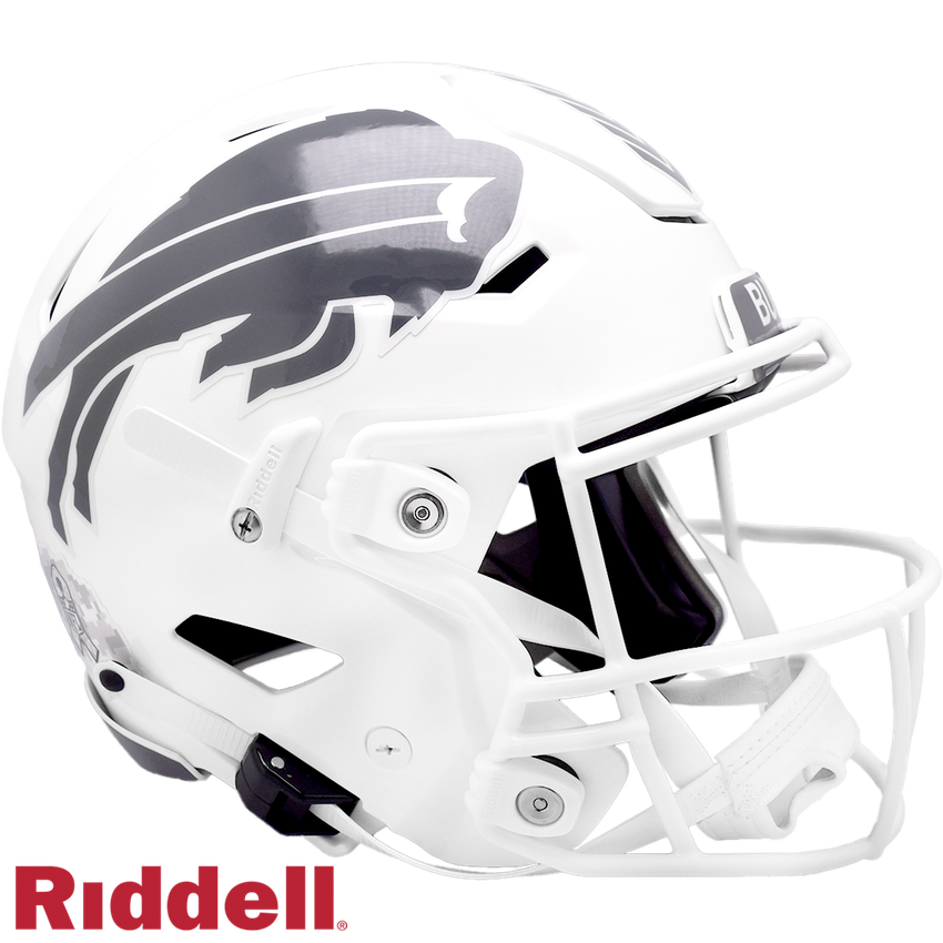 Buffalo Bills Helmet Riddell Authentic Full Size SpeedFlex Style Salute To Service 2024