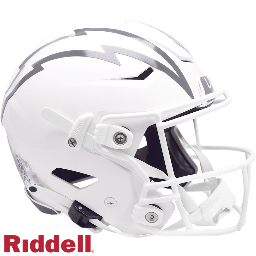 Los Angeles Chargers Helmet Riddell Authentic Full Size SpeedFlex Style Salute To Service 2024