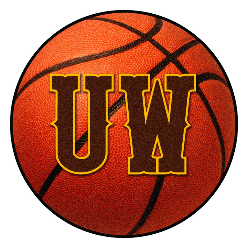 University of Wyoming - Wyoming Cowboys Basketball Mat "UW" Logo Orange