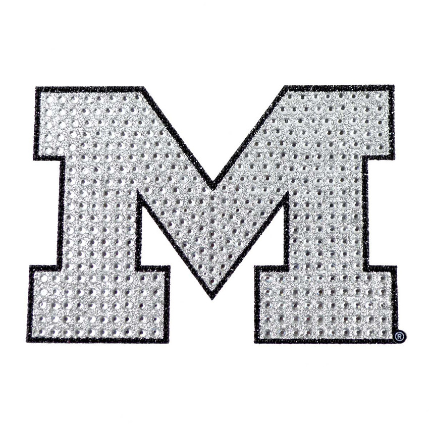 Michigan Wolverines Bling Decal "Block M" Logo