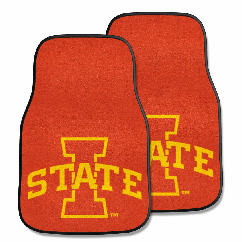 Iowa State Cyclones 2-pc Carpet Car Mat Set