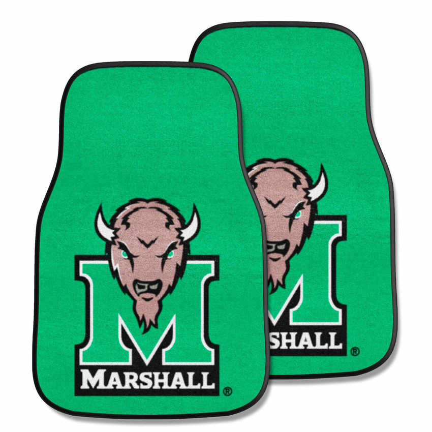 Marshall Thundering Herd 2-pc Carpet Car Mat Set
