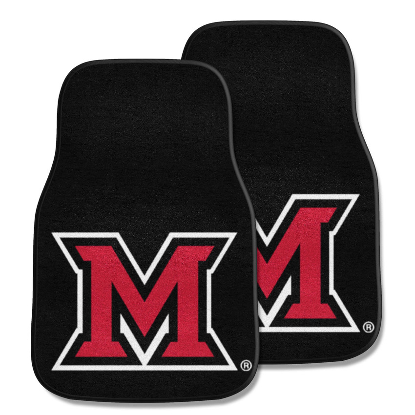 Miami (OH) Redhawks 2-pc Carpet Car Mat Set