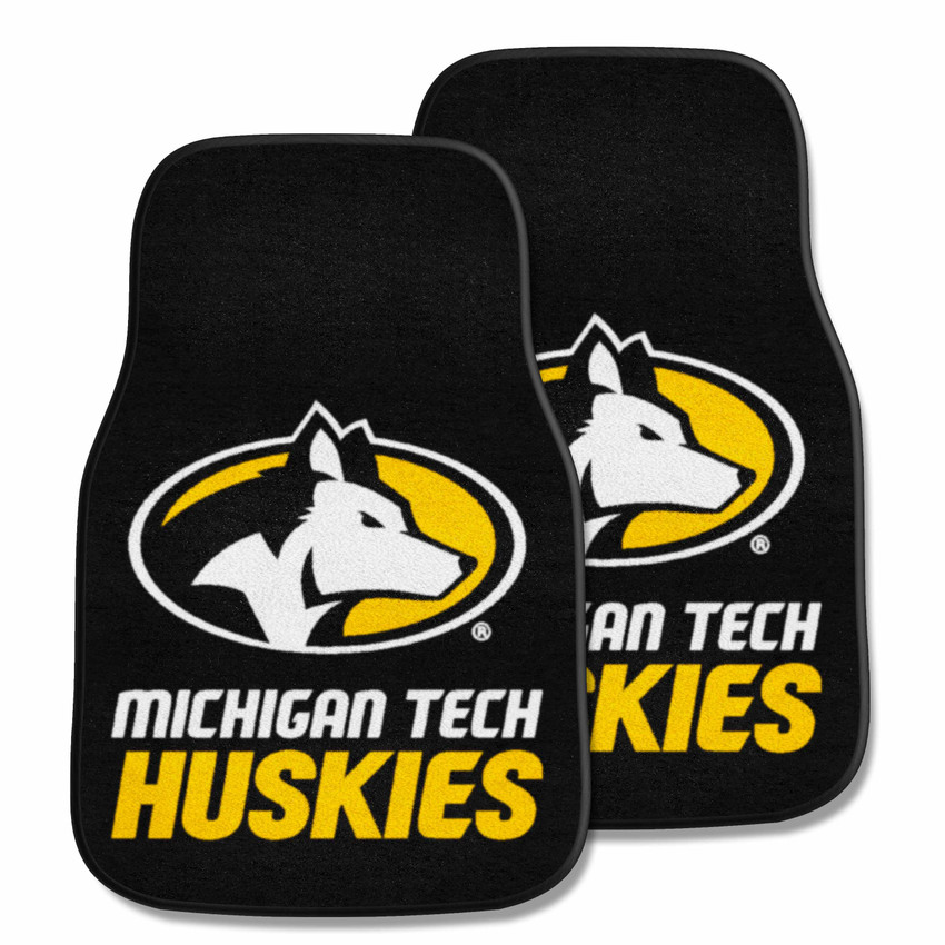 Michigan Tech Huskies 2-pc Carpet Car Mat Set