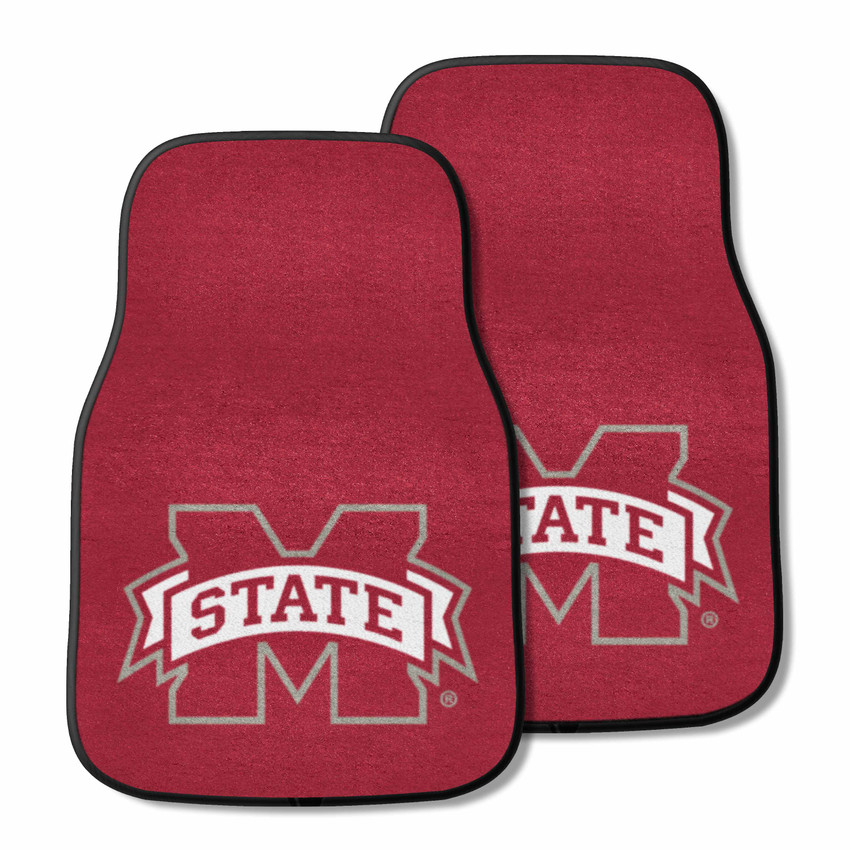 Mississippi State Bulldogs 2-pc Carpet Car Mat Set