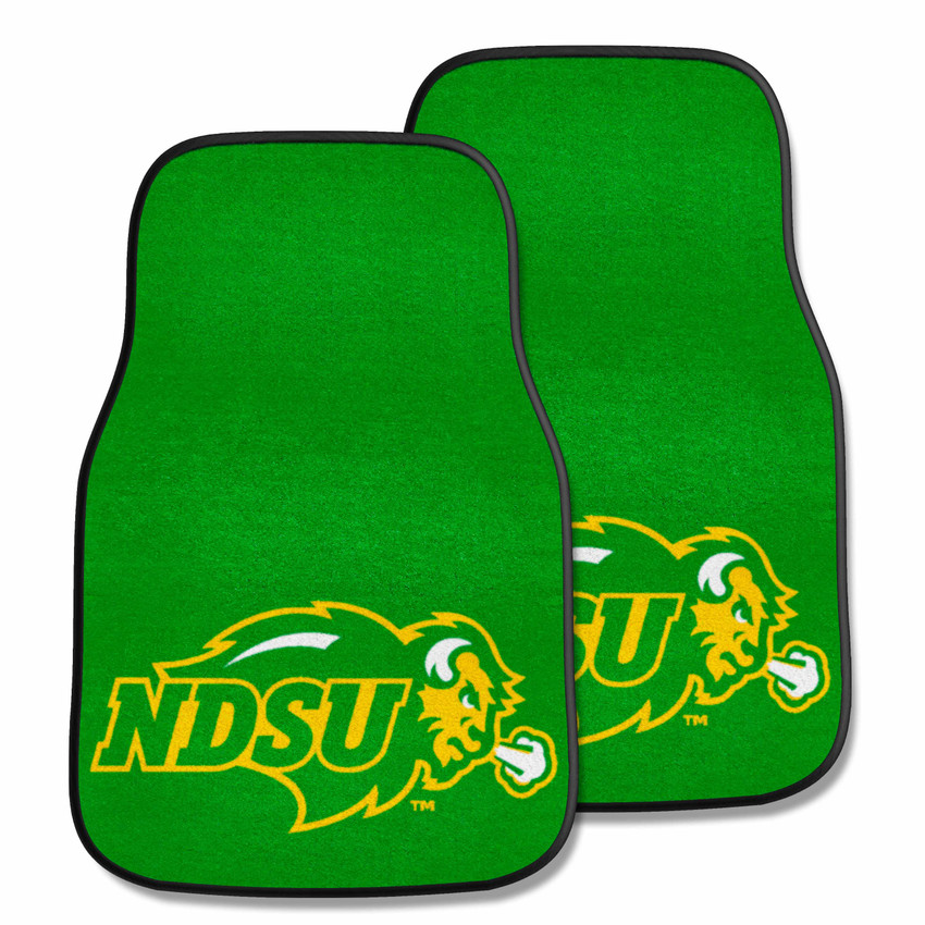 North Dakota State Bison 2-pc Carpet Car Mat Set