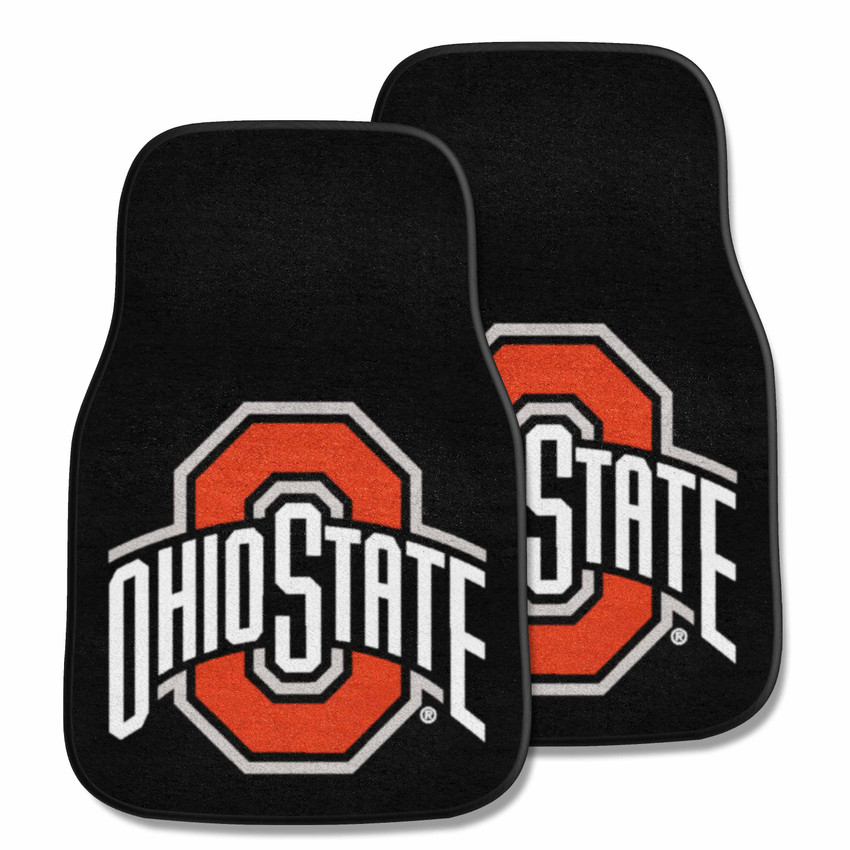 Ohio State Buckeyes 2-pc Carpet Car Mat Set