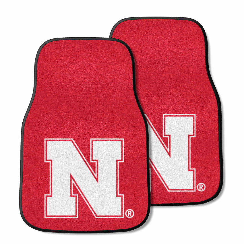 Nebraska Cornhuskers 2-pc Carpet Car Mat Set