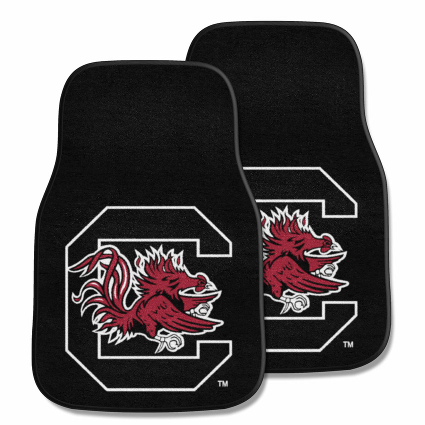 South Carolina Gamecocks 2-pc Carpet Car Mat Set