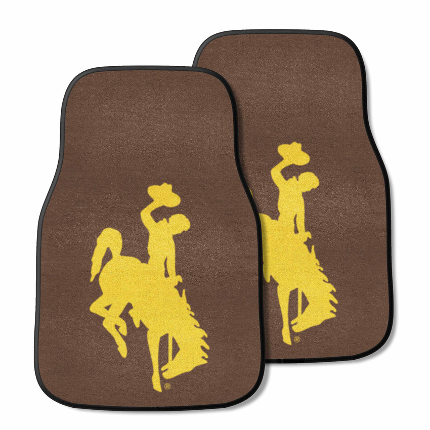 Wyoming Cowboys 2-pc Carpet Car Mat Set