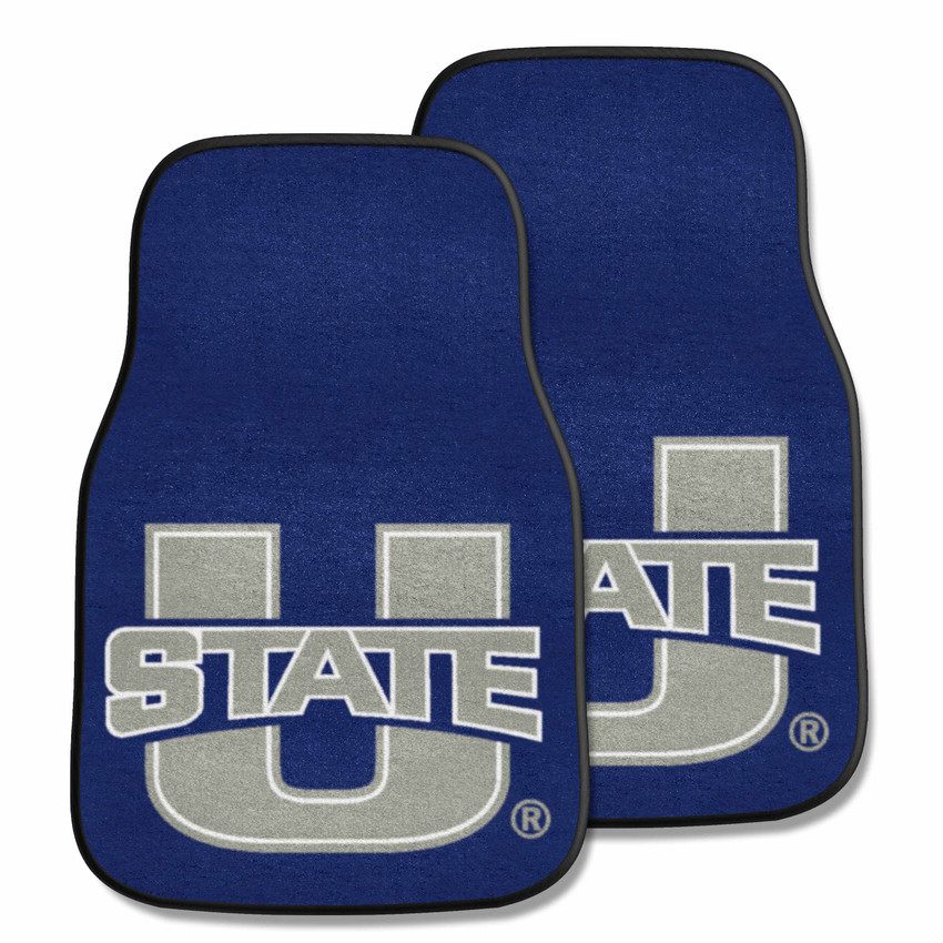 Utah State Aggies 2-pc Carpet Car Mat Set