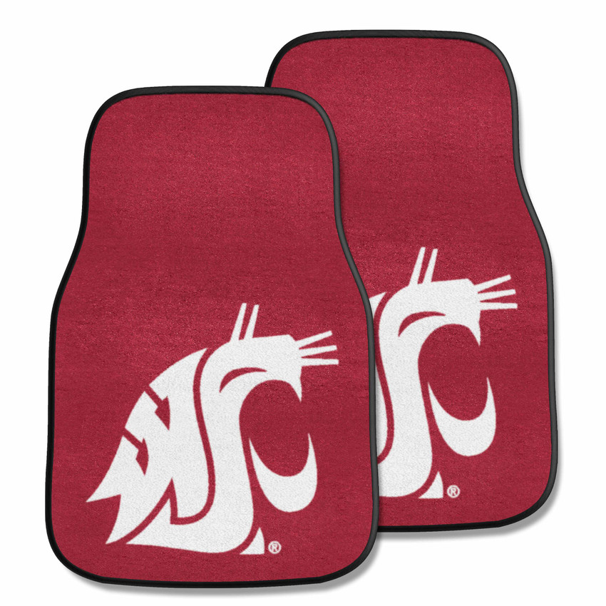 Washington State Cougars 2-pc Carpet Car Mat Set