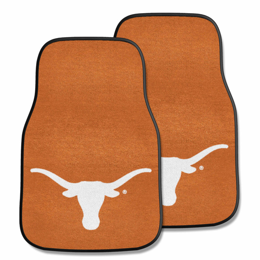 Texas Longhorns 2-pc Carpet Car Mat Set