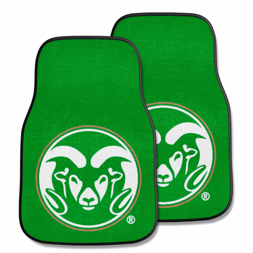 Colorado State Rams 2-pc Carpet Car Mat Set