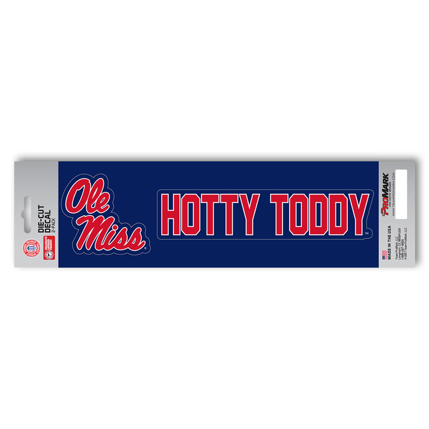 Ole Miss Rebels 2 Piece Team Slogan Decal Sticker Set