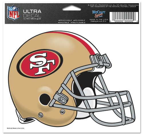 San Francisco 49ers Decal 5x6 Ultra Color | Sports Fans Merchandise