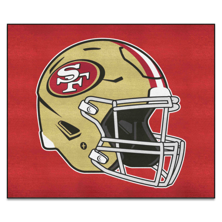 San Francisco 49ers Tailgater Rug - 5ft. x 6ft. 49ers Helmet Logo
