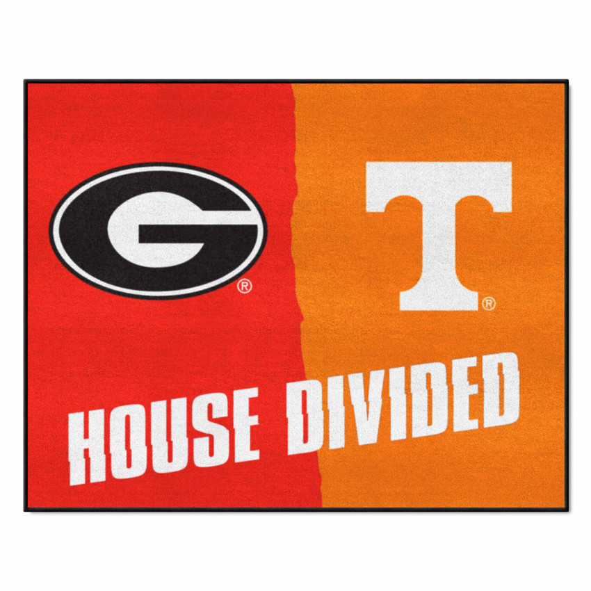 Georgia / Tennessee House Divided House Divided Rug - 34 in. x 42.5 in.