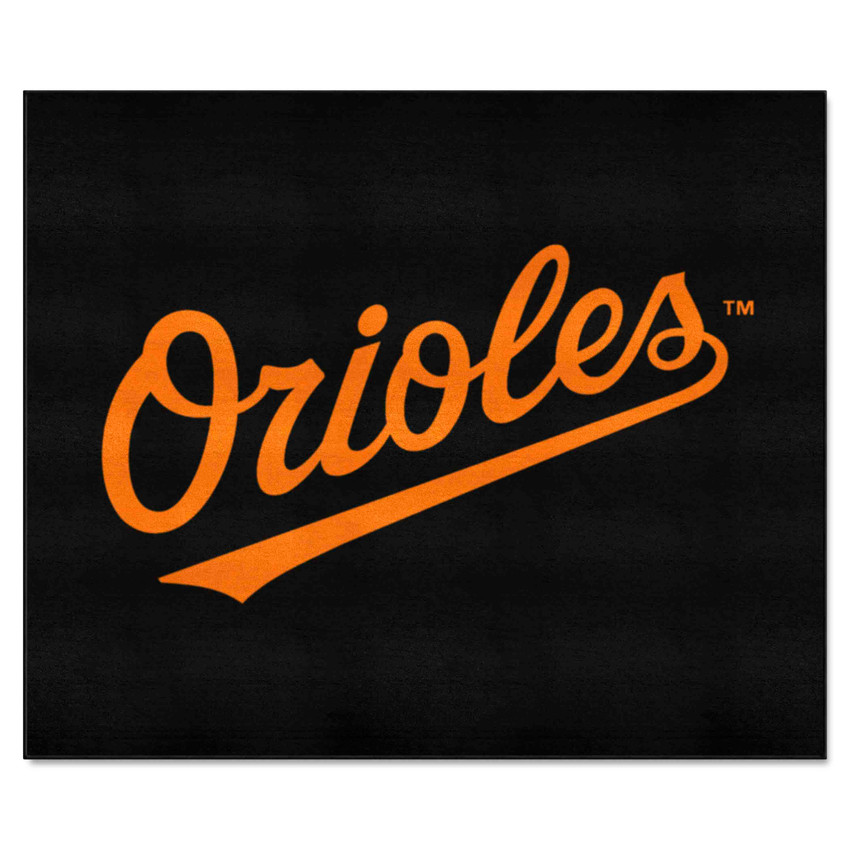 Baltimore Orioles Tailgater Rug - 5ft. x 6ft. "Orioles" Logo "Orioles" Jersey Lettering