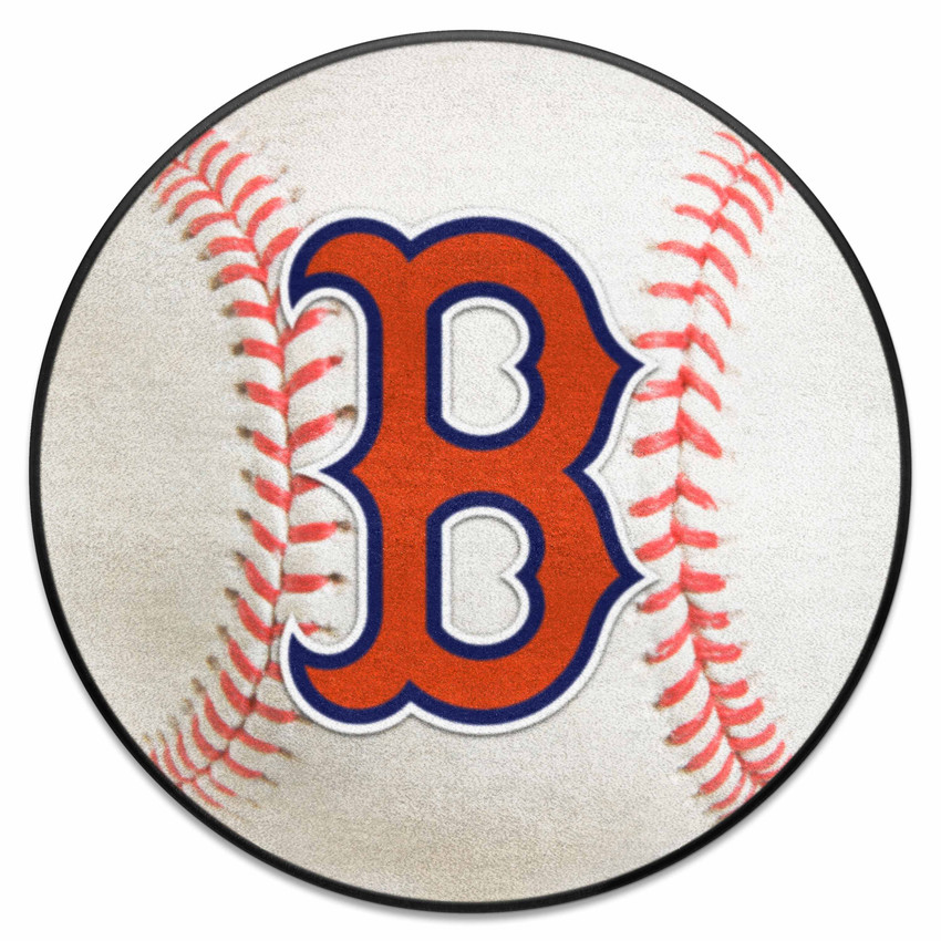 Boston Red Sox Baseball Rug - 27in. Diameter B Cap Logo
