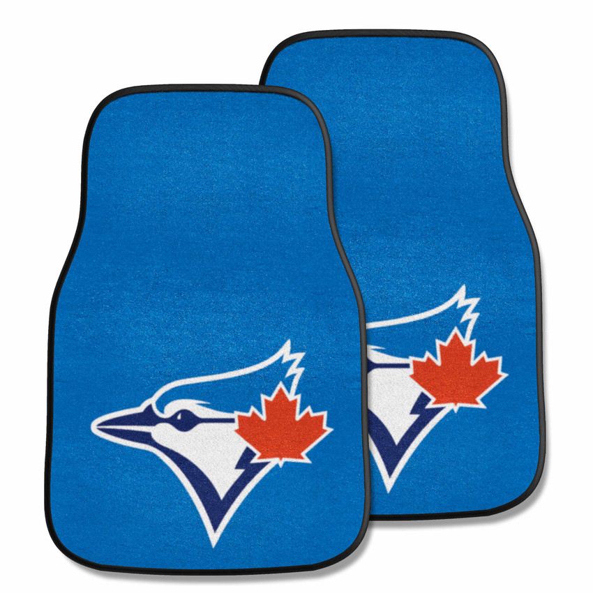 Toronto Blue Jays Front Carpet Car Mat Set - 2 Pieces Circular Blue Jays Secondary Logo