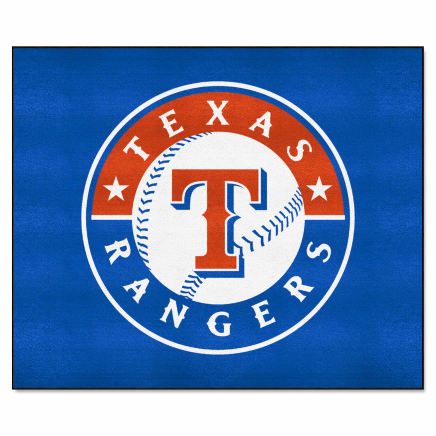 Texas Rangers Tailgater Rug - 5ft. x 6ft. Circular Rangers Primary Logo