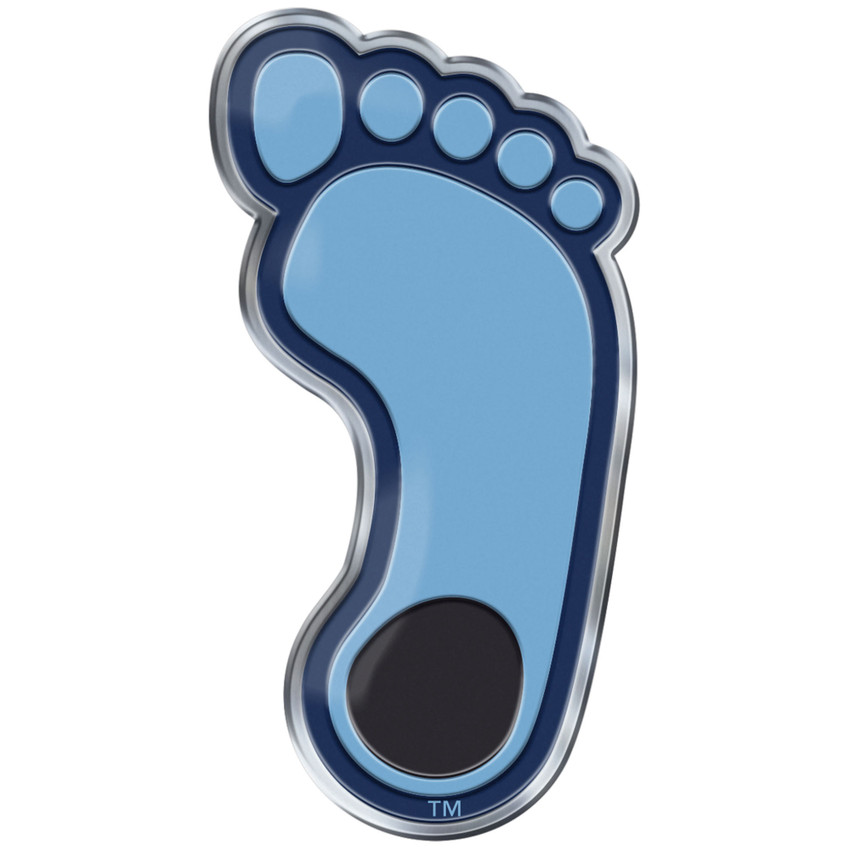 North Carolina Tar Heels Heavy Duty Aluminum Embossed Color Emblem - Alternate