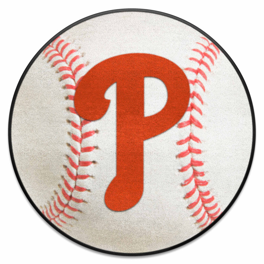 Philadelphia Phillies Baseball Rug - 27in. Diameter P Cap Logo