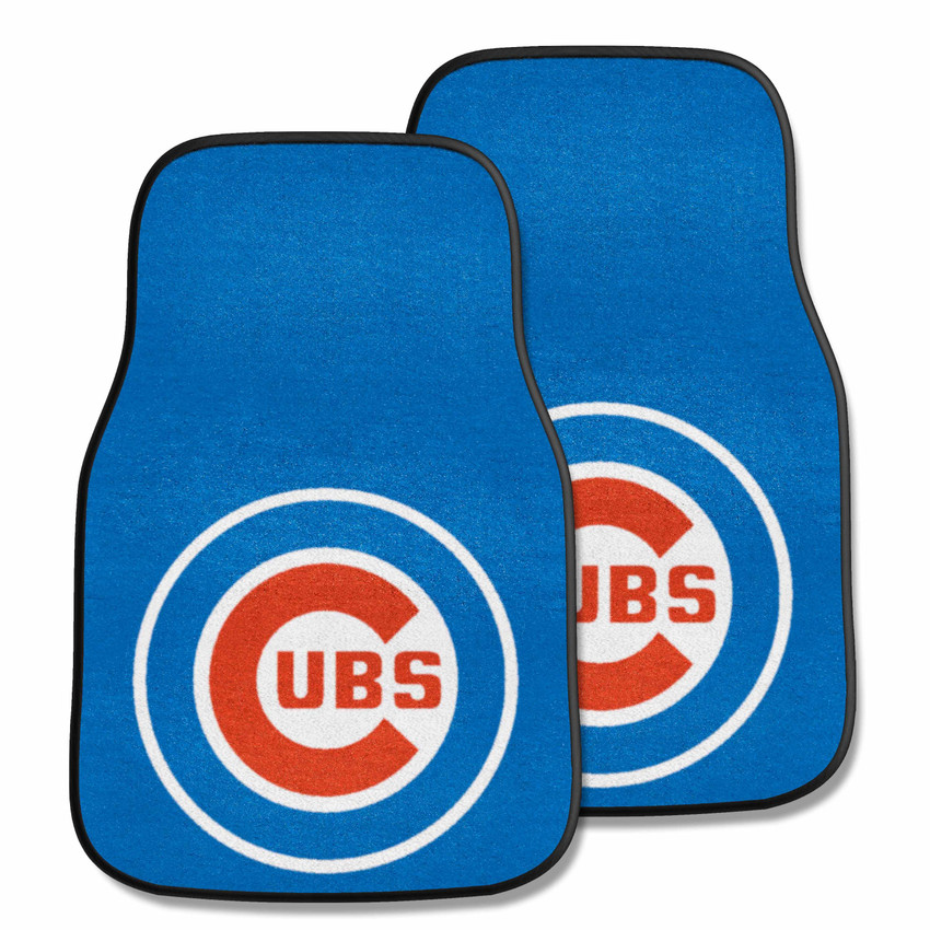 Chicago Cubs Front Carpet Car Mat Set - 2 Pieces Circular Cubs Primary Logo