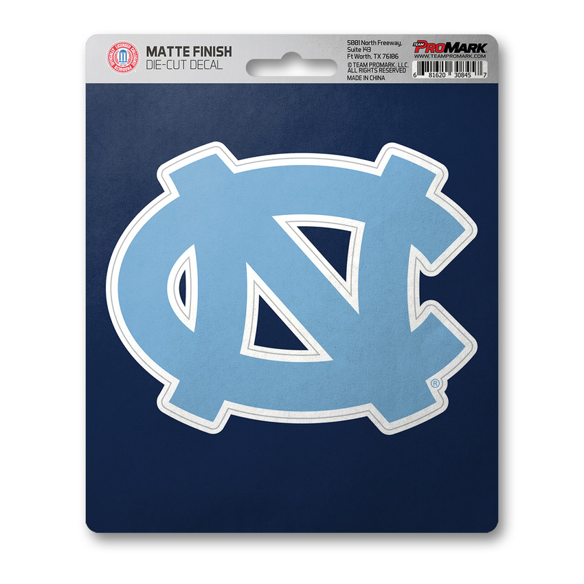 North Carolina Tar Heels Matte Decal "NC" Logo