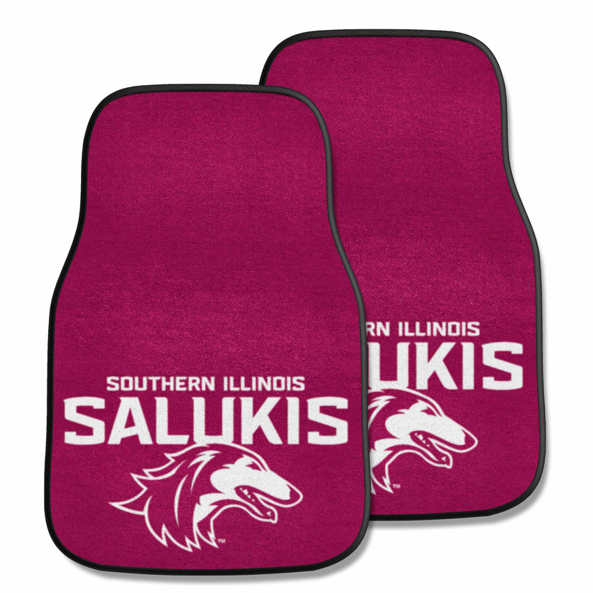Southern Illinois Salukis 2-pc Carpet Car Mat Set