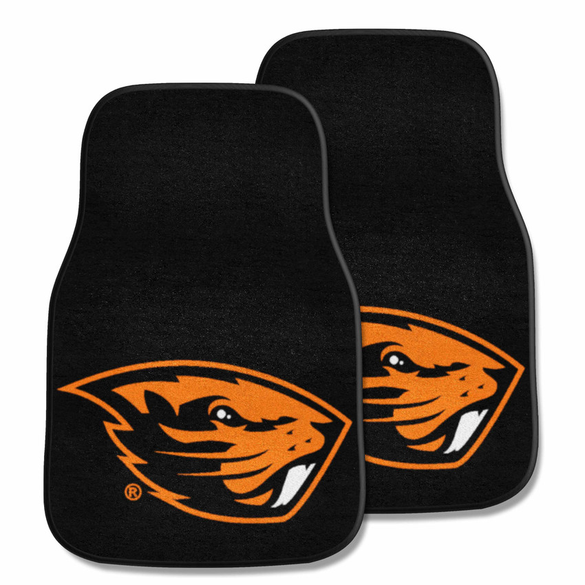 Oregon State Beavers 2-pc Carpet Car Mat Set