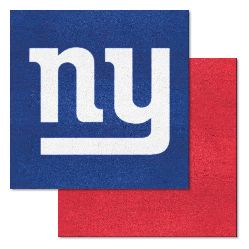 New York Giants Team Carpet Tiles "NY" Logo Dark Blue