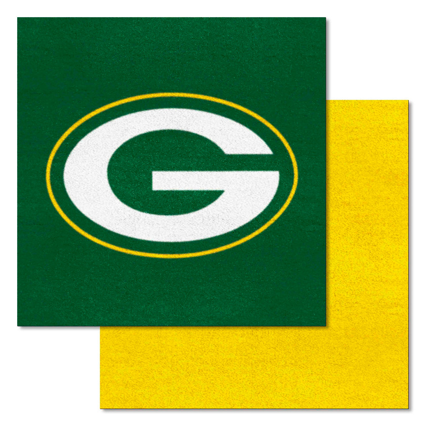 Green Bay Packers Team Carpet Tiles G Primary Logo Green