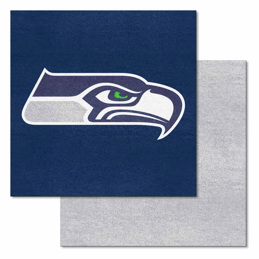 Seattle Seahawks Team Carpet Tiles Seahawk Primary Logo Blue