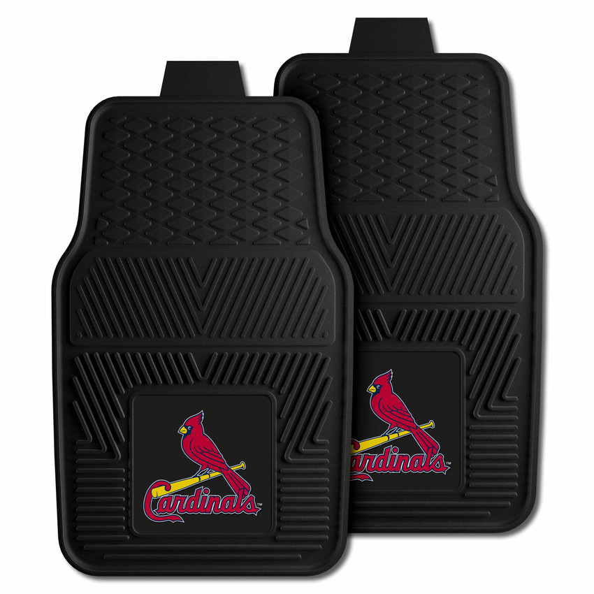 MLB - St. Louis Cardinals 2-pc Vinyl Car Mat Set 17"x27"