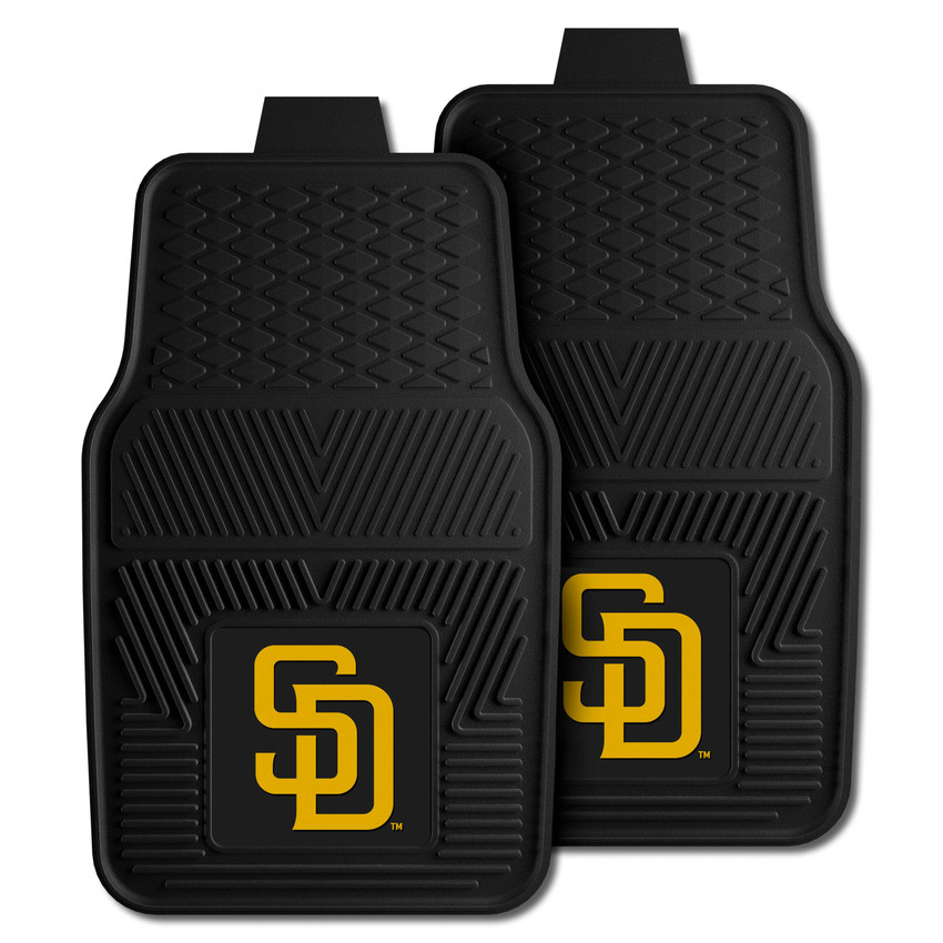 MLB - San Diego Padres 2-pc Vinyl Car Mat Set 17"x27"