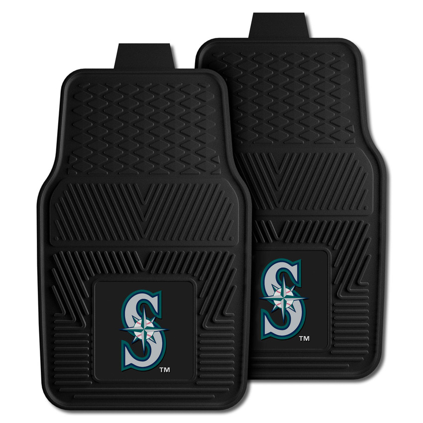 MLB - Seattle Mariners 2-pc Vinyl Car Mat Set 17"x27"