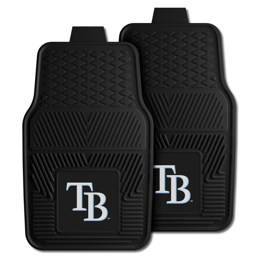 MLB - Tampa Bay Rays 2-pc Vinyl Car Mat Set 17"x27"