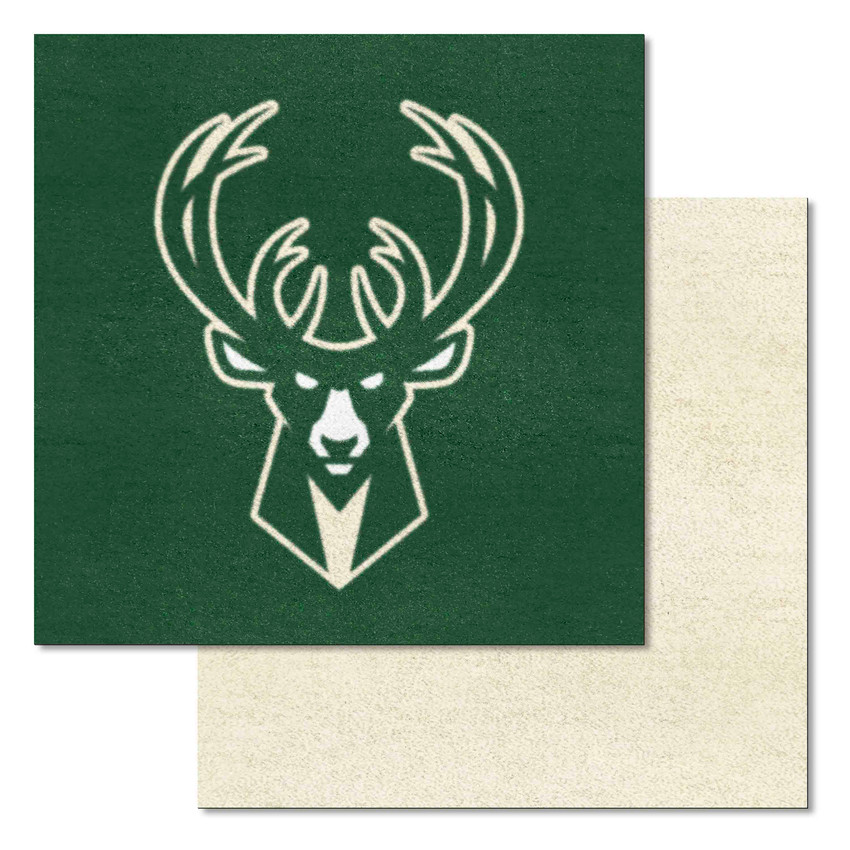 NBA - Milwaukee Bucks Team Carpet Tiles 18"x18" tiles