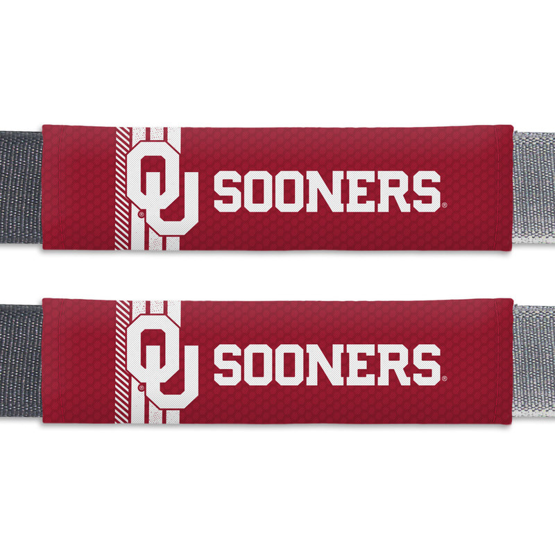 Oklahoma Sooners Seat Belt Pads Rally Design